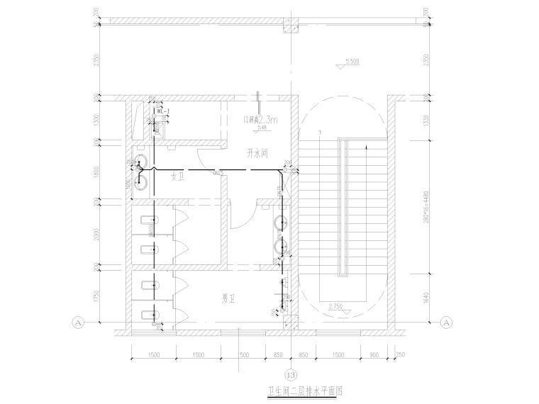 卫生间二层排水平面图.jpg