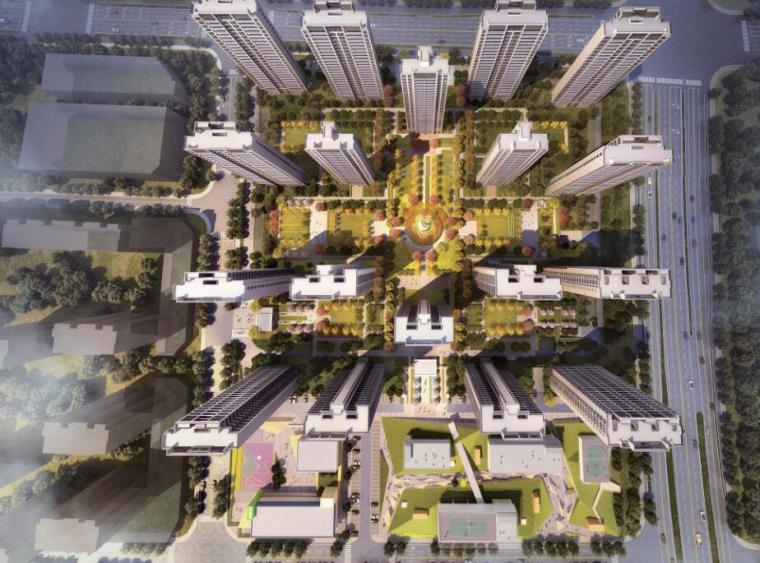 建筑配套项目方案资料下载-[浙江]现代典雅高层+配套建筑中标方案2020