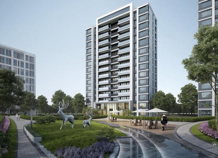山地现代住宅设计资料下载-重庆 现代山地小高层+洋房住宅建筑方案2020