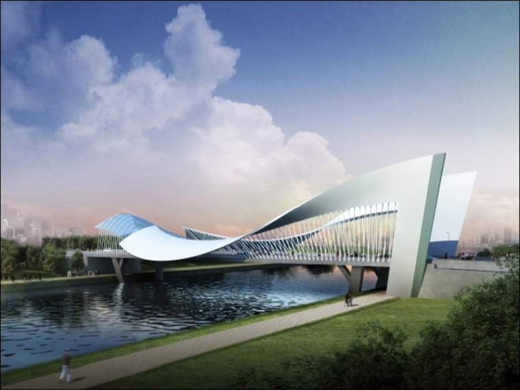 3座景观大桥设计竞赛方案PPT（30个方案）_1
