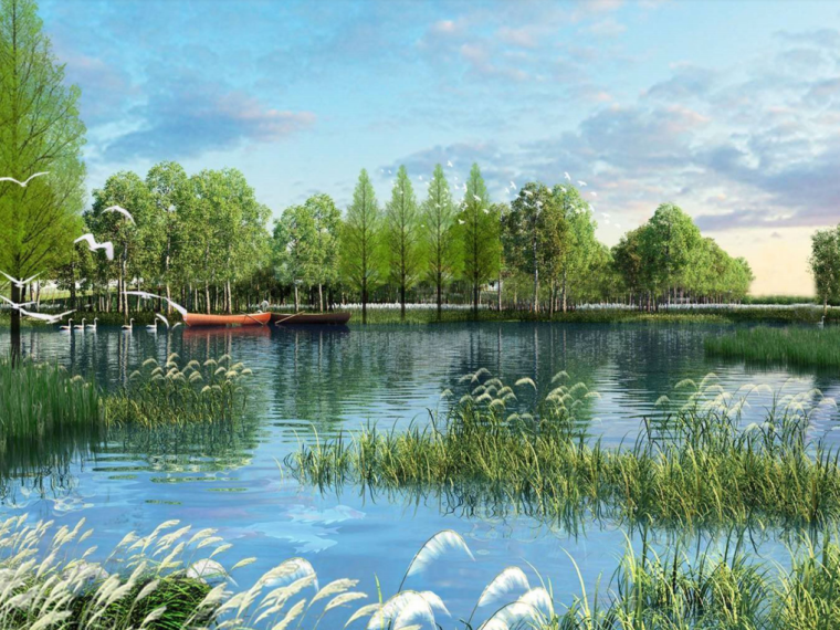 现代设计风格公园设计资料下载-[安徽]公现代自然山水风格公园总体规划设计