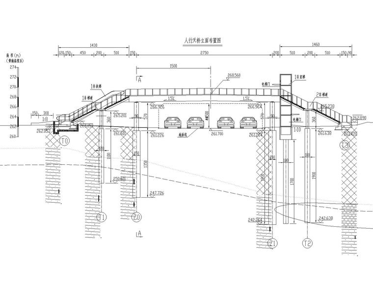 三跨等截面箱梁桥资料下载-27.5m单跨斜腹板等截面钢箱梁天桥图纸2019