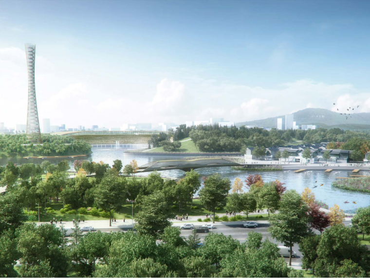 滨河商业文化景观设计资料下载-[成都]滨河休闲生态文化主题公园景观设计