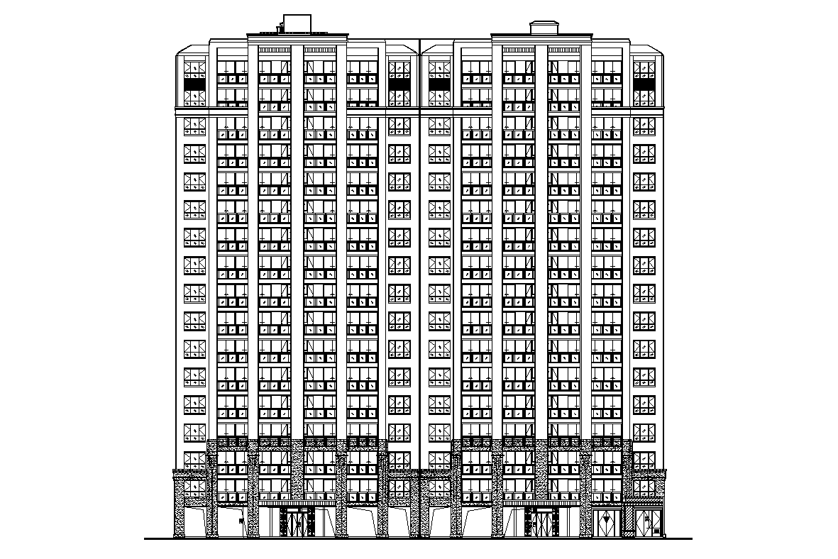 [重庆]高端园林社区住宅建筑施工图设计