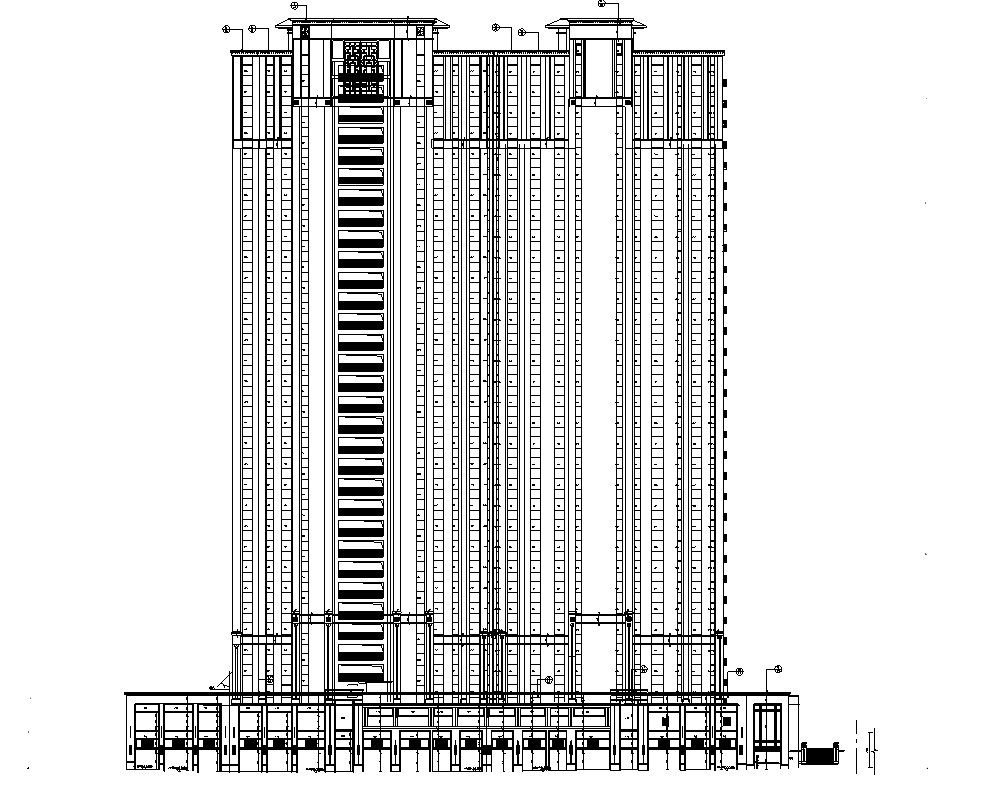 [甘肃]兰州新中式风住宅+商业建筑施工图