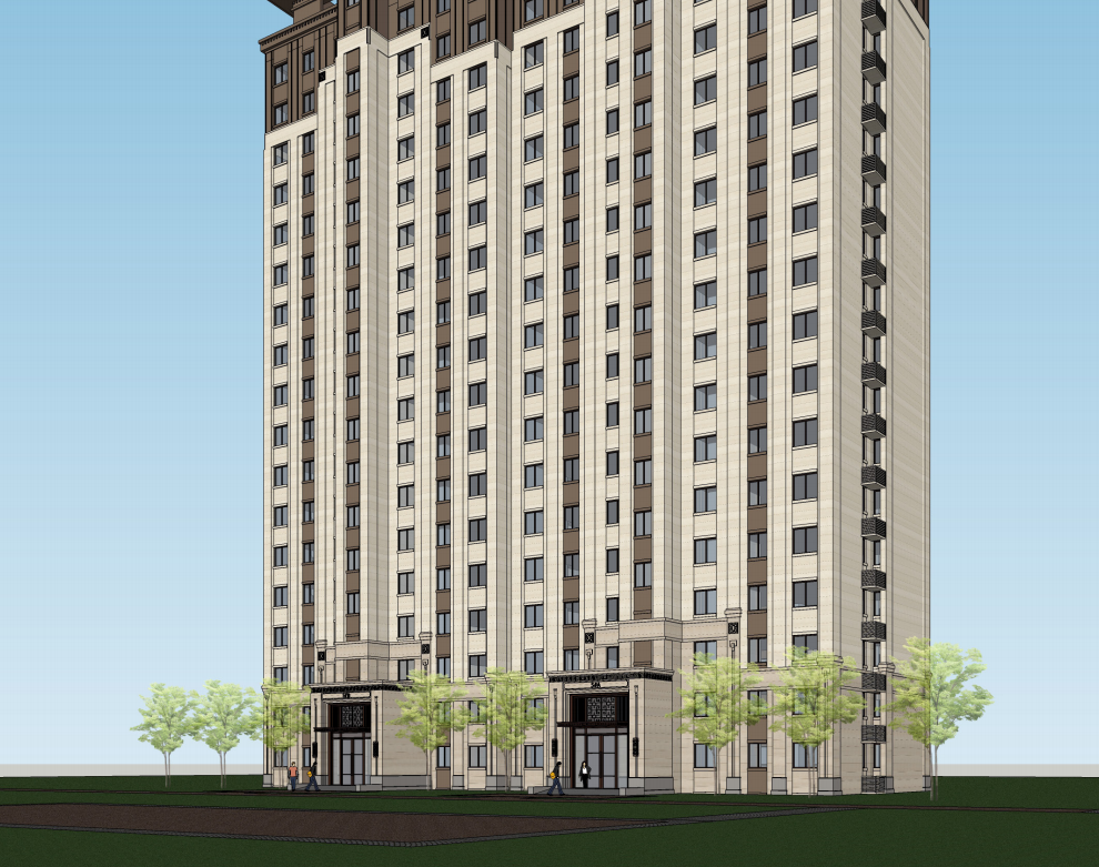 [甘肃]兰州新中式风住宅大堂专项方案设计