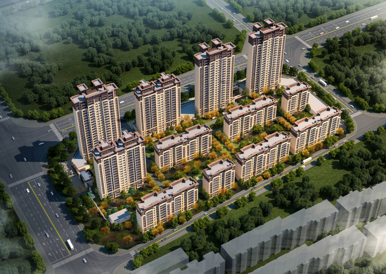 [山东]济南新中式风住宅规划建筑及单体方案