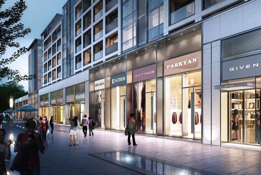 [重庆]改善居住洋房社区配套商业建筑方案