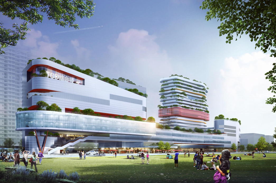 自然生态TOD住宅综合体建筑方案