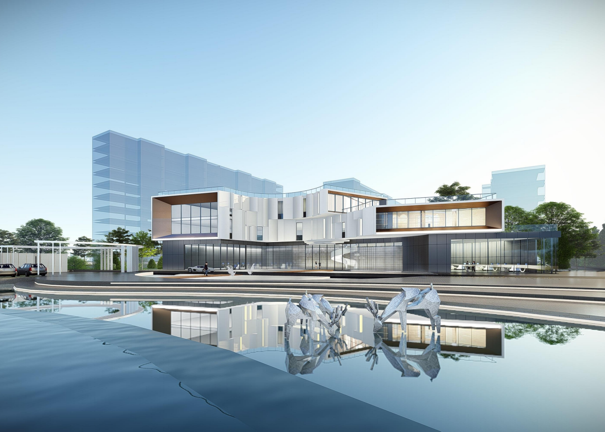 [山东]滨水现代轻奢高层+洋房建筑概念方案