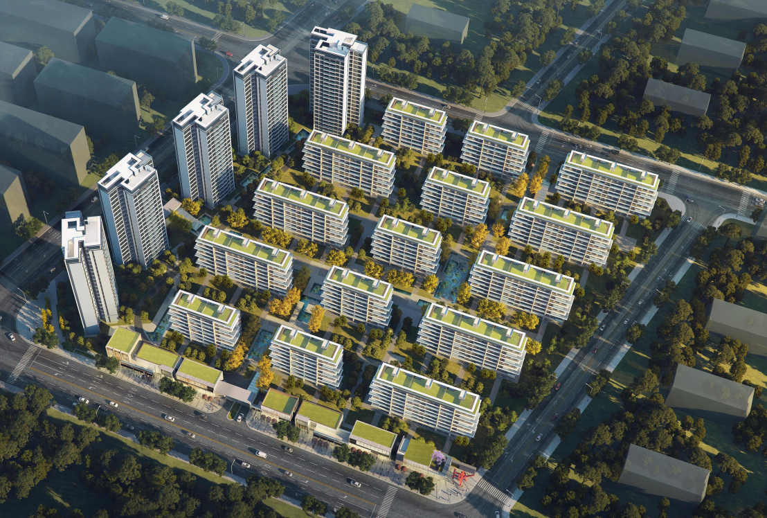 四川 现代隐奢高端社区高层+叠墅建筑方案