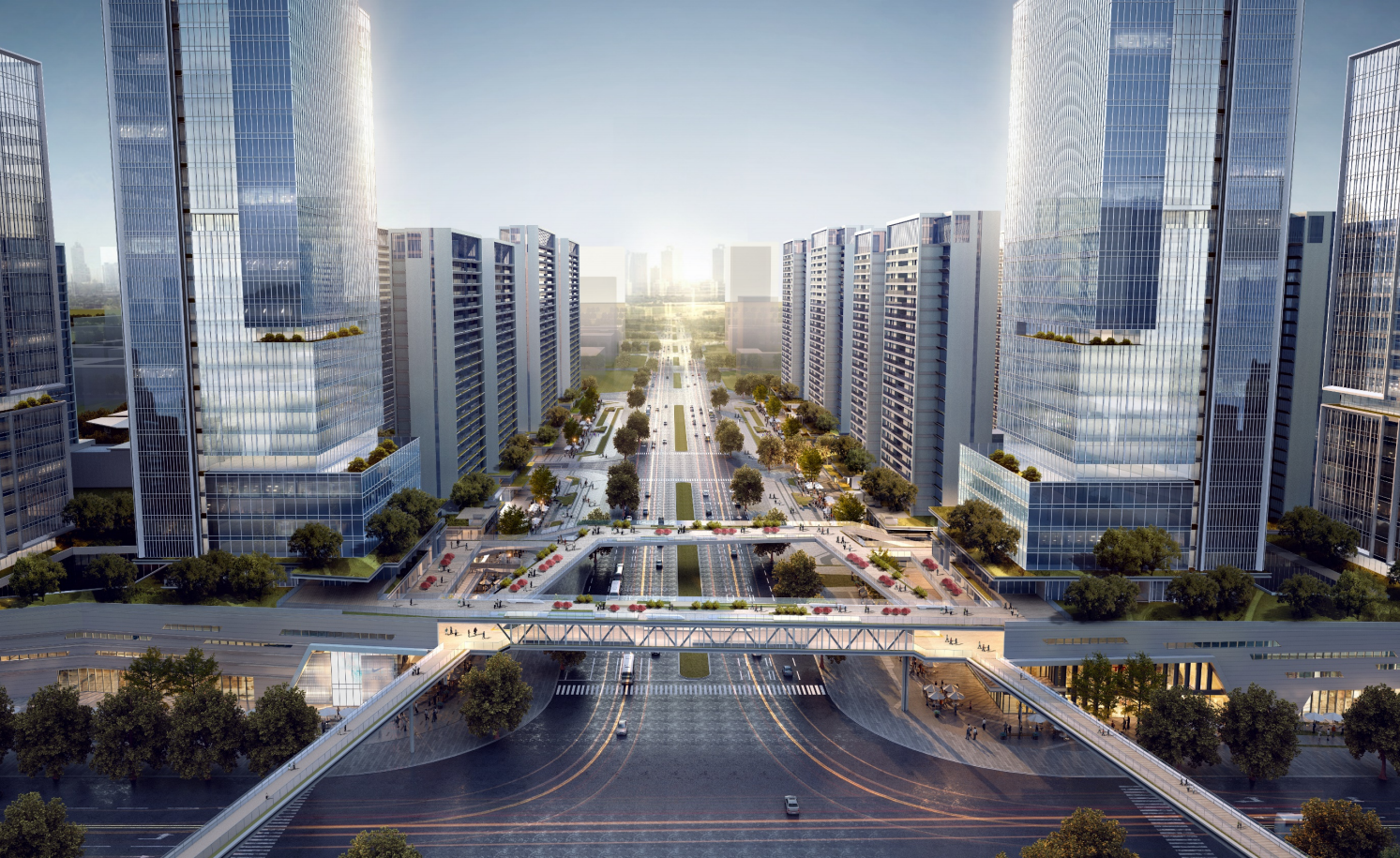 湖南 住宅+商业+公寓办公+学校概念规划2021