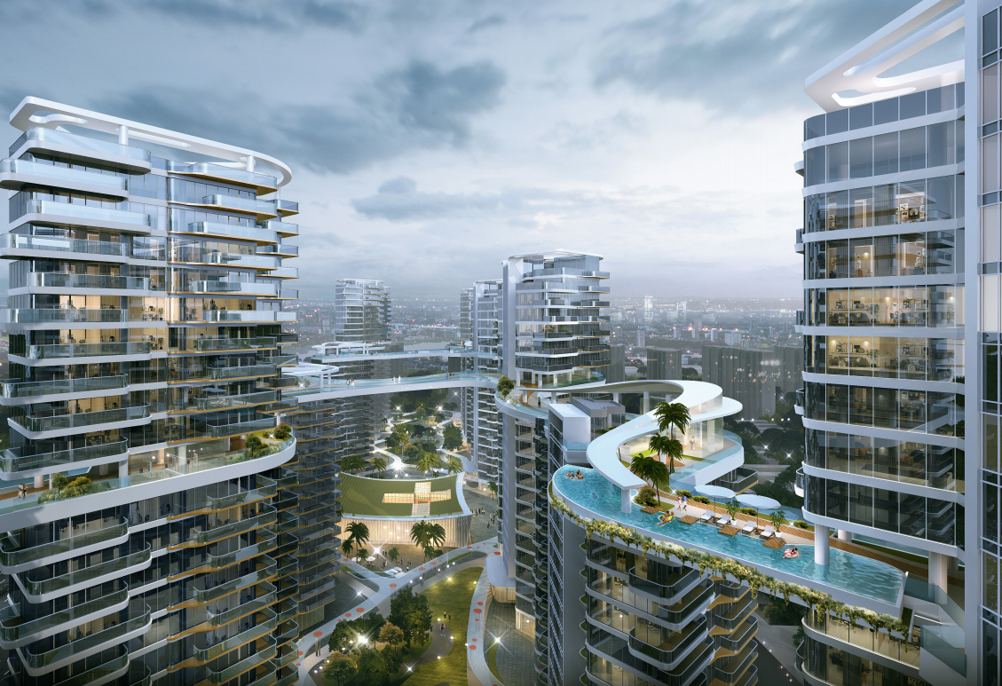 [海南]高端住宅塔楼-商业会所建筑方案2021