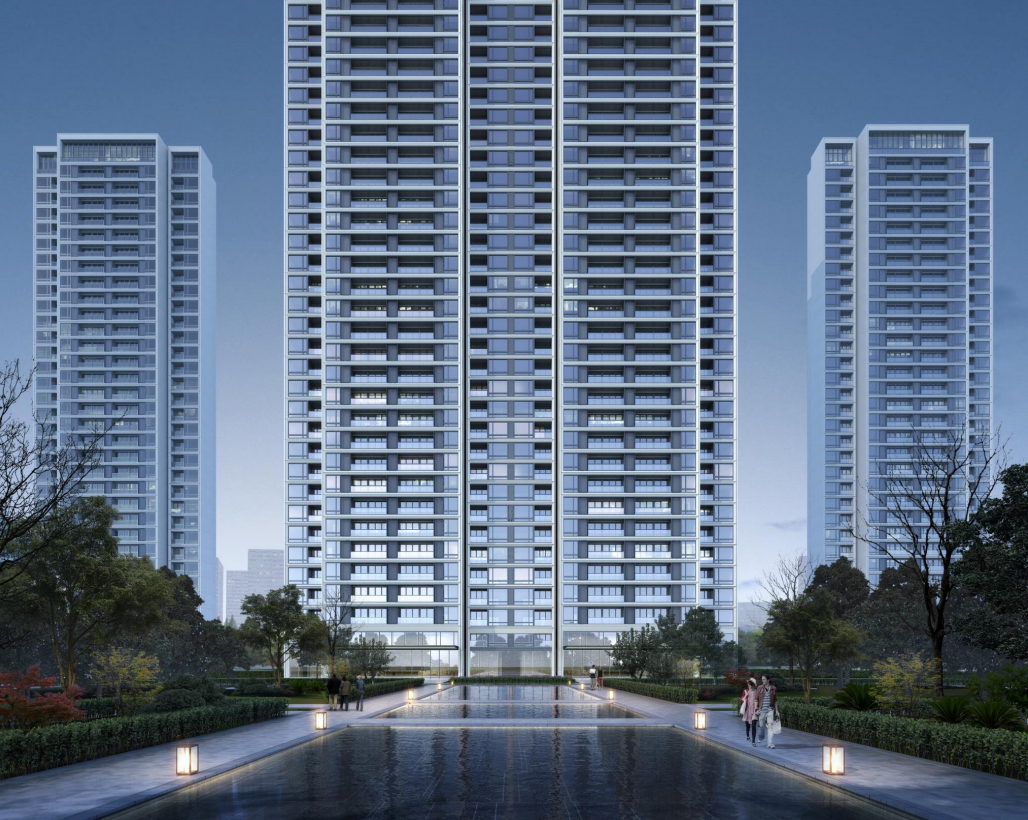 [浙江]现代高层+叠墅住宅建筑投标方案2021