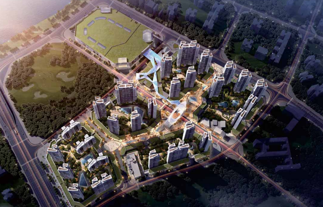 [广东]现代繁华高层住宅+商业投标方案2020