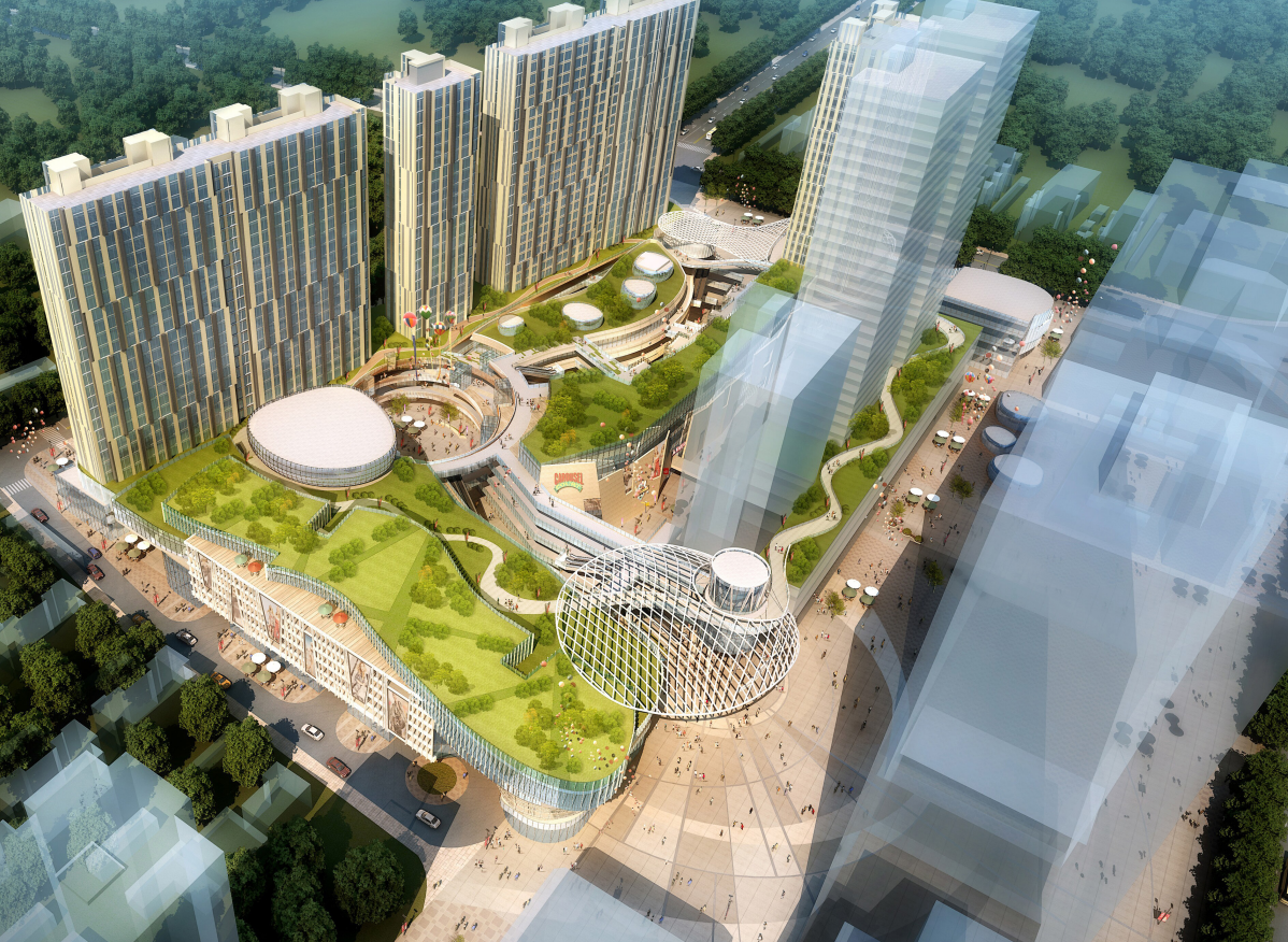 [山东]现代风商业+居住社区建筑方案设计