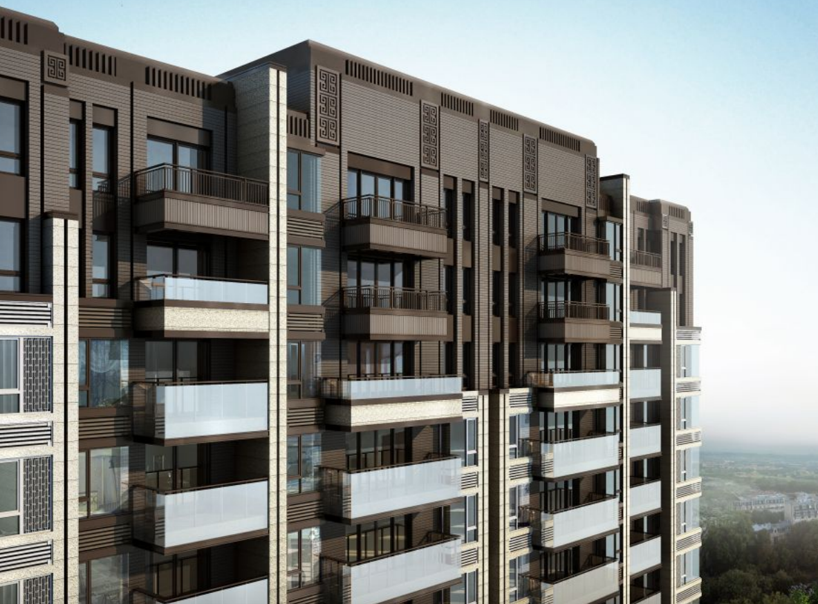 [山东]中式风高层+洋房建筑方案设计