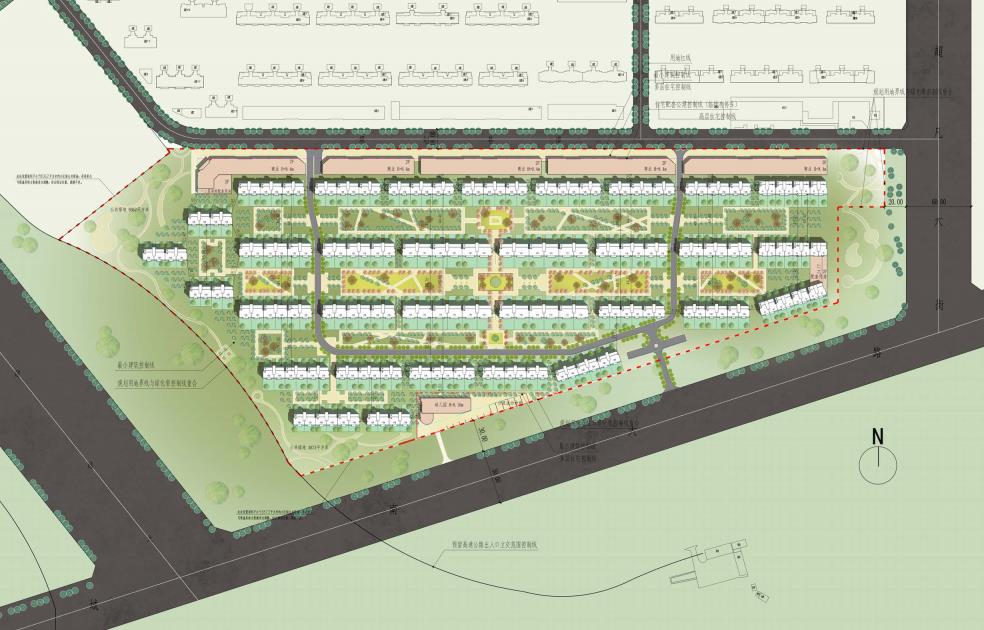 [长春]洋房+叠墅居住区规划设计文本PDF