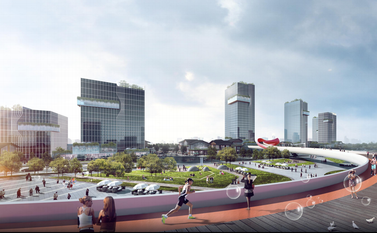 [江苏]现代商业办公+酒店规划与建筑方案