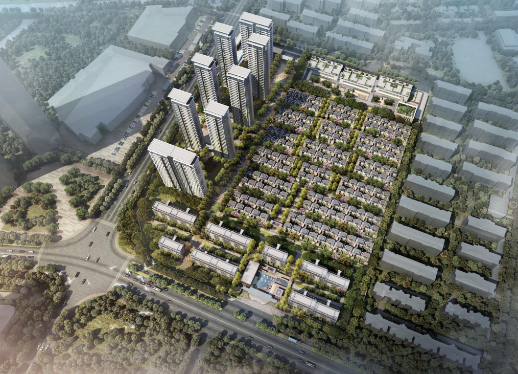 [江苏]中式婉约高层+洋房+合院住宅建筑方案