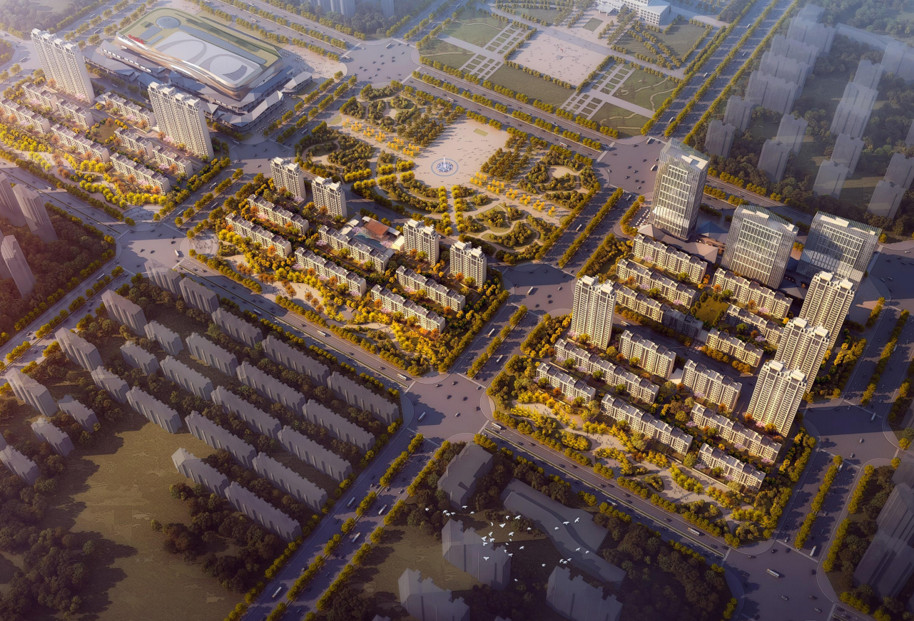 [内蒙古]新大都会风格高层+洋房建筑方案