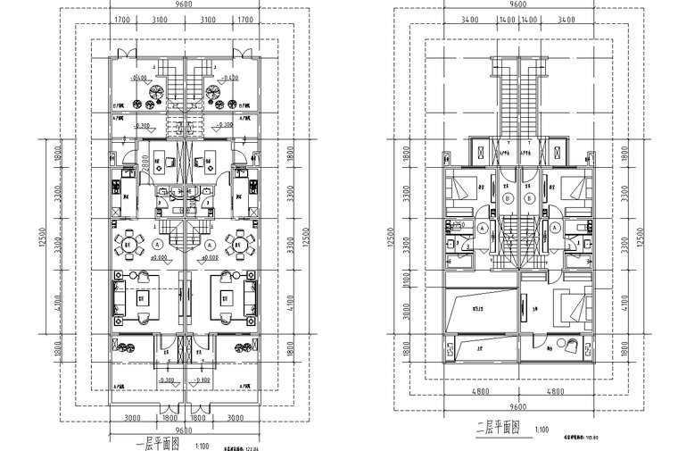 2021集团叠拼标准化四层叠-六层叠户型CAD