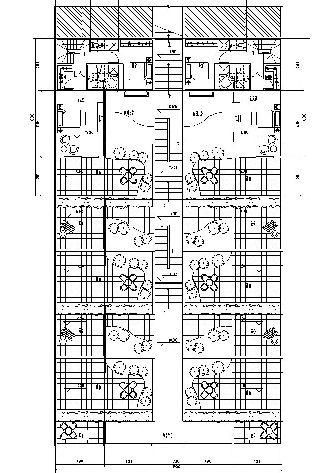 六层叠拼别墅165㎡户型图