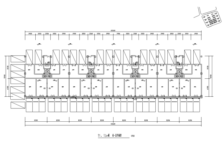 六层叠拼住宅170+180㎡户型图2021