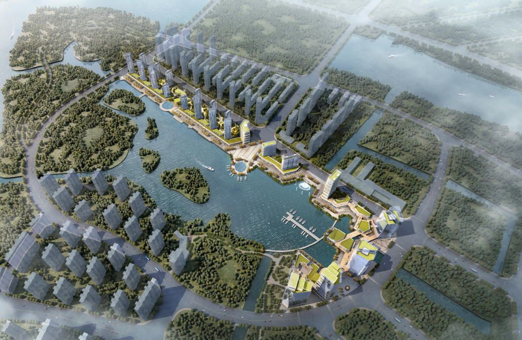 [浙江]135亩滨湖轻奢活力住宅投建筑方案