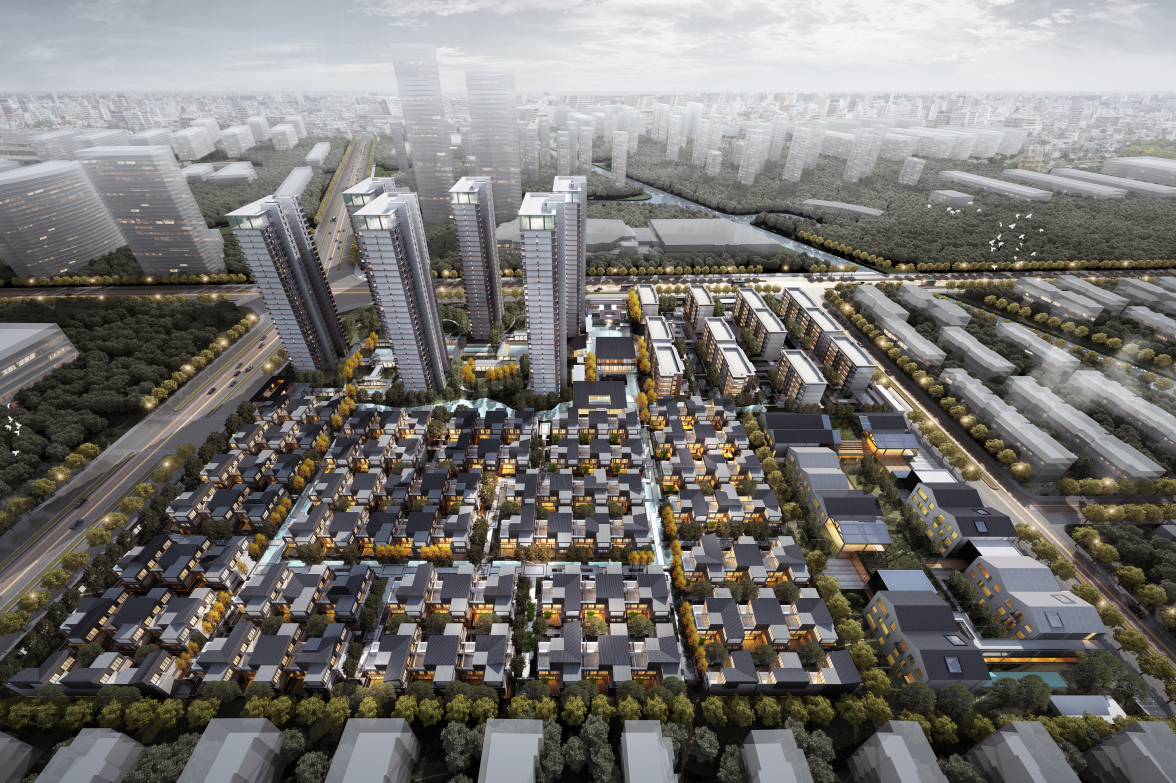 [江苏]南京新中式高层+洋房建筑方案2019