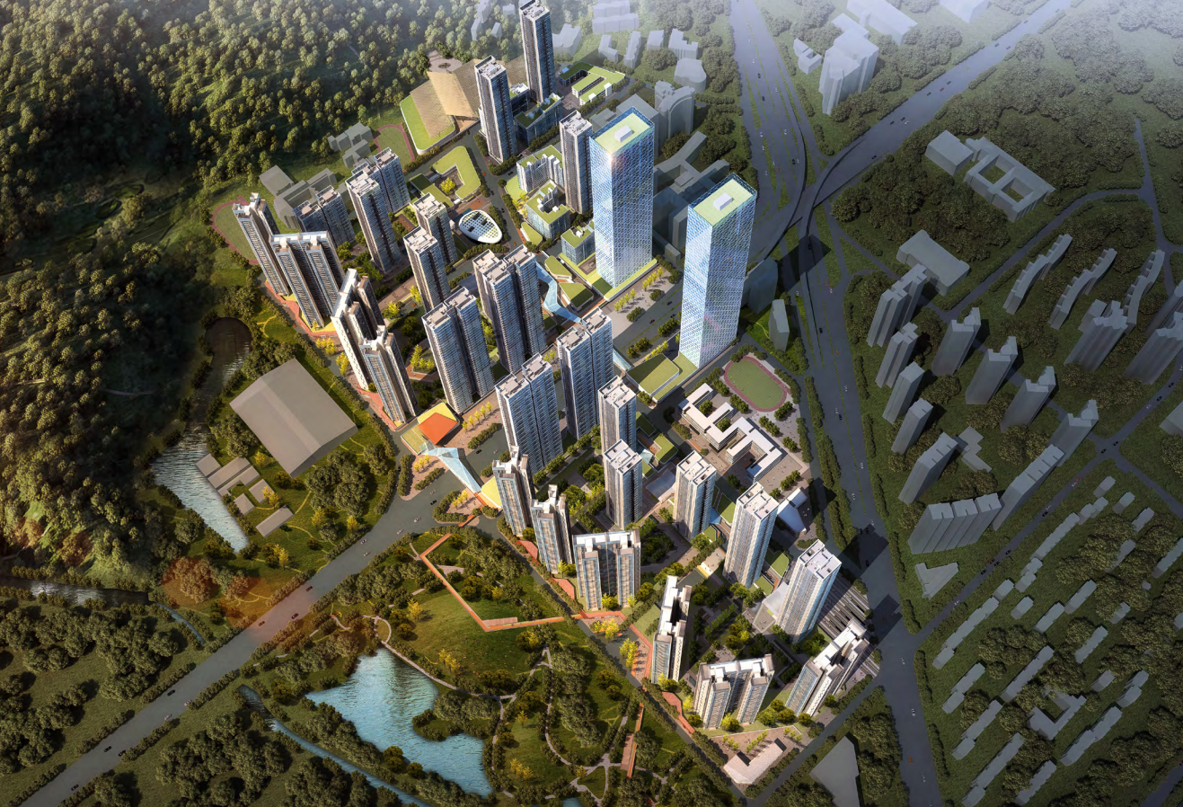 [广东]深圳市某村改造项目概念规划设计2021