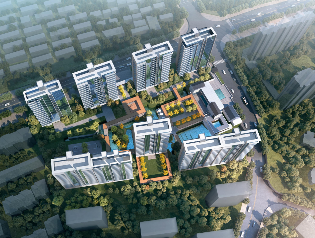 [山东]小高层海景豪宅+公建化建筑方案2021