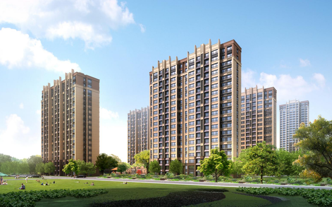 [山东]​欧式风城市绿地公园住宅建筑方案