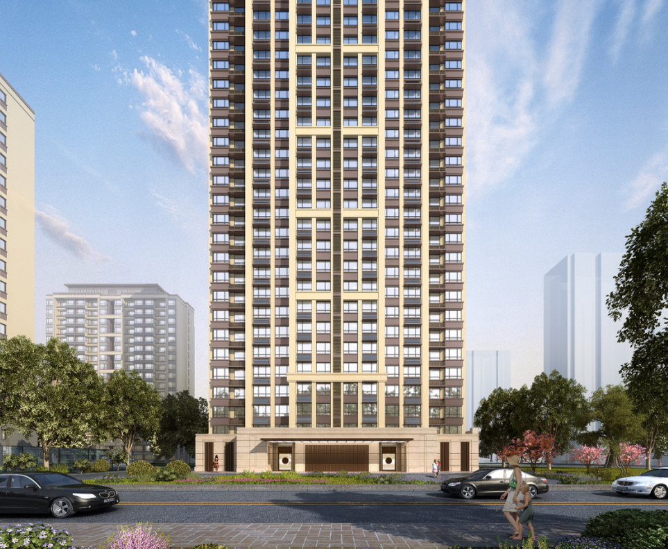 山东现代典雅自然配建社区综合住宅建筑方案