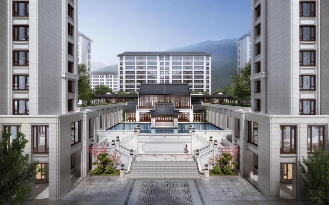 [山东]济南现代结合传统园林式住宅建筑方案