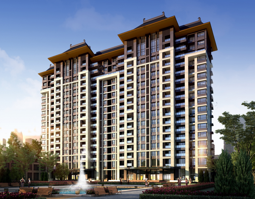 [山东]新中式风居住小区规划与建筑设计