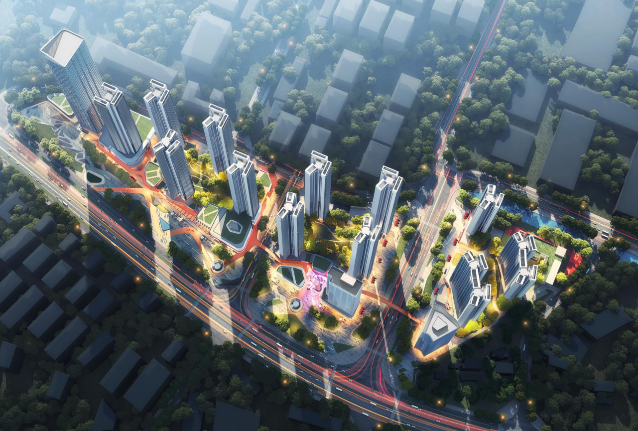 [广东]TID模式住宅+办公+商业规划建筑2021