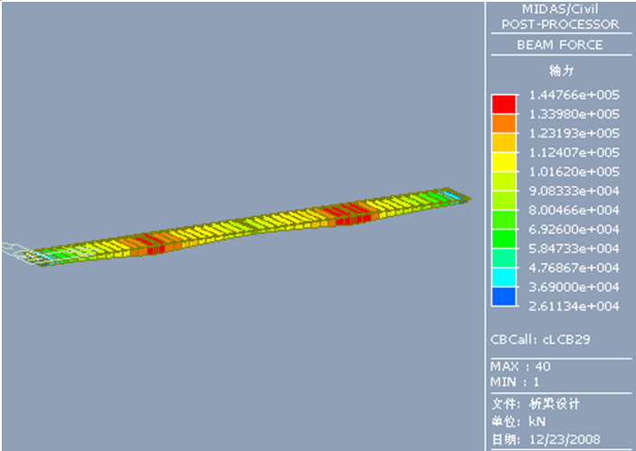 三跨连续梁桥运营状态有限元分析模型模拟-路桥市政-路桥软件