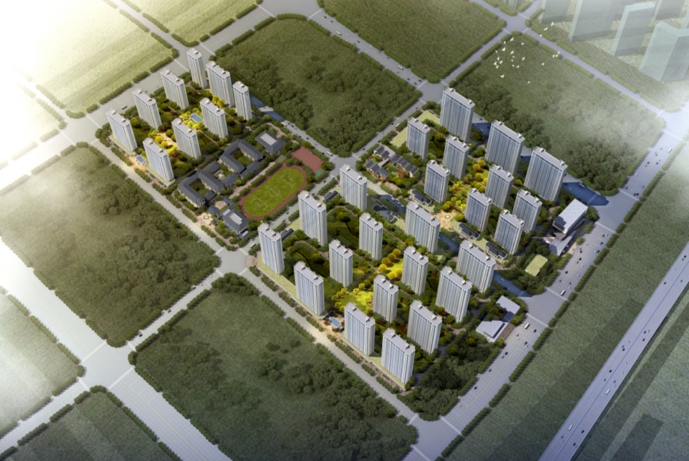 [江苏]南京现代高层保障房+幼儿园建筑方案