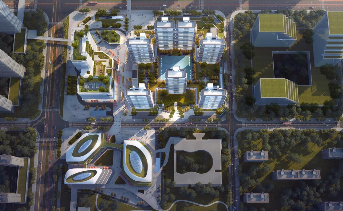 [浙江]综合商业+开放社区住宅建筑概念方案