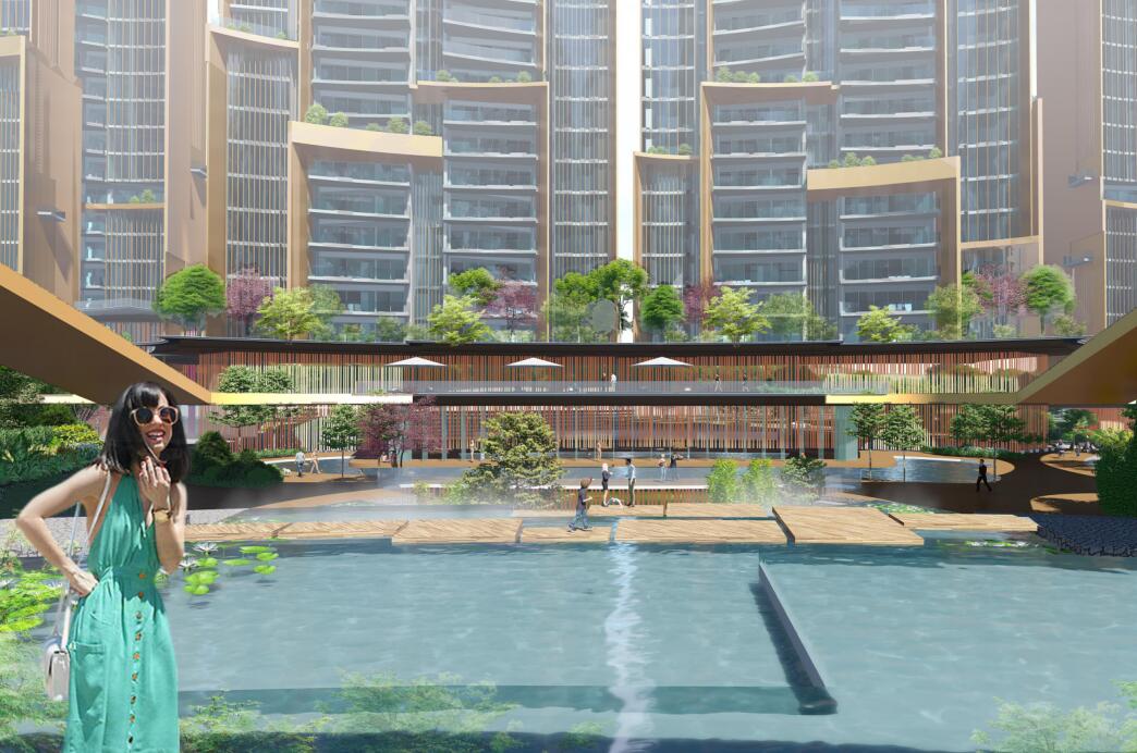 [广东]现代轻奢住宅+商业配套规划建筑方案