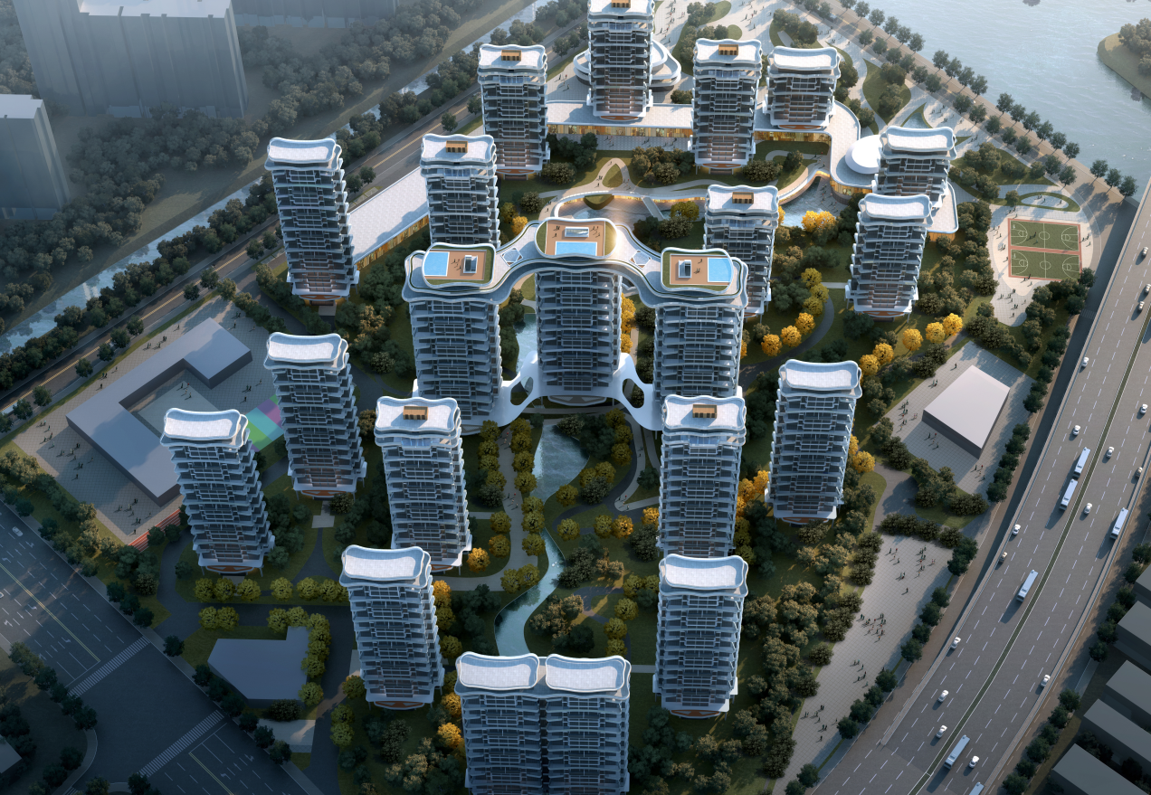 [江苏]115亩地现代度假型住区投标方案2020