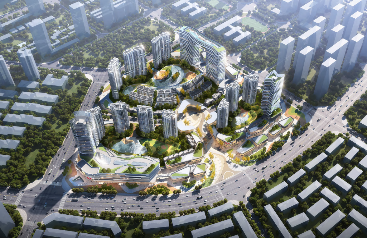 [四川]产业新城-轻奢+叠拼豪宅建筑方案2021