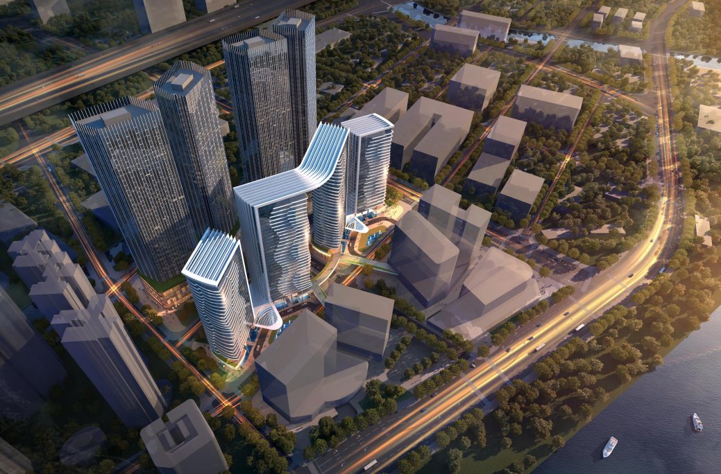 ​[上海] 现代滨江豪宅+ 商业综合体概念方案