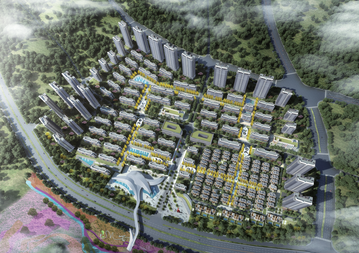 [云南]山地高层+洋房+合院居住区规划设计