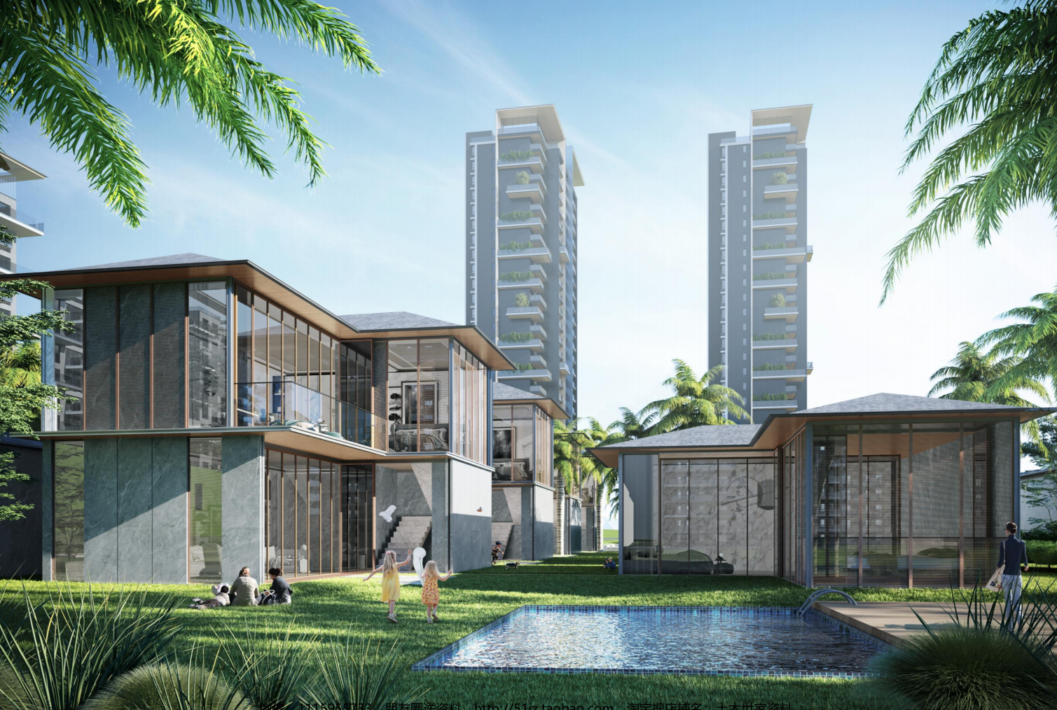 [云南]山地现代中式高层+洋房+合院居住区