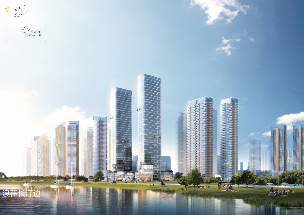 [湖北]超高层豪宅+商业办公居住区规划设计