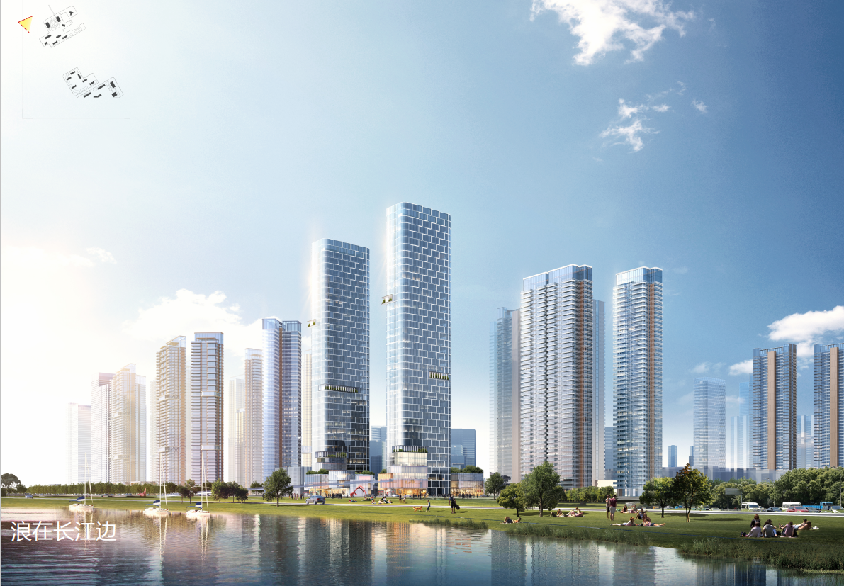 [湖北]滨江超高层住宅+商业办公+商业街规划