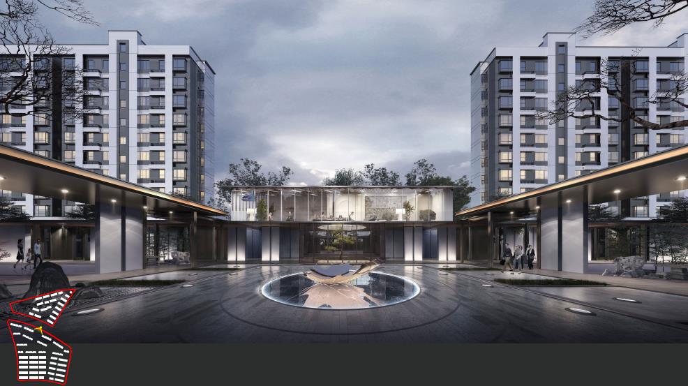 [湖南]新中式洋房+合院+叠墅居住区规划设计