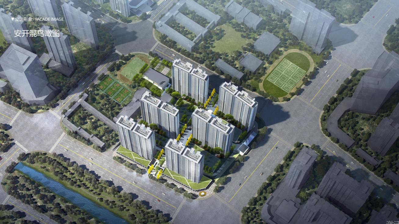 [河南]高层+公寓+洋房+叠墅居住区规划设计